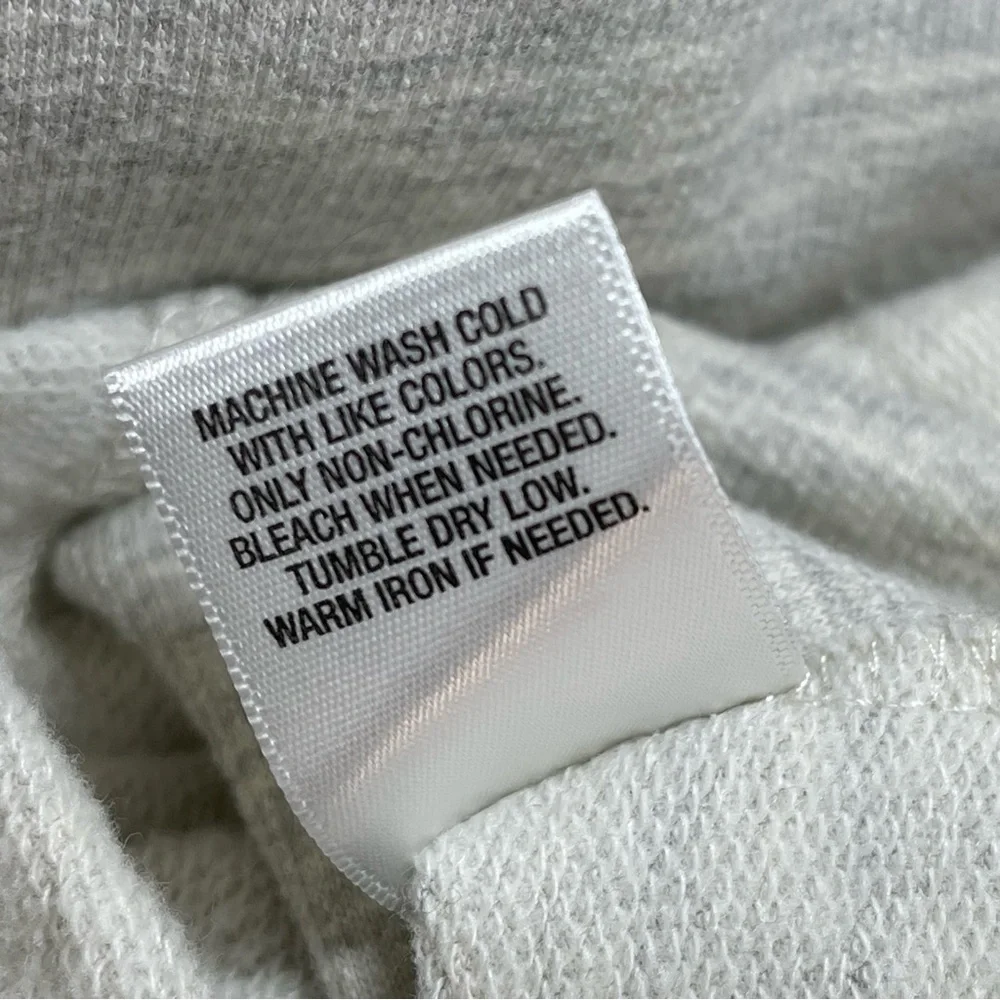 Dressbarn Sunday | Oatmeal V-Neck Hooded Sweatshirt With Floral Embroidery | XL - Picture 12 of 12